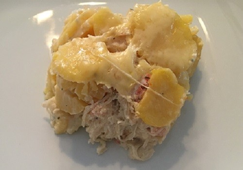 Sauerkraut-Kartoffel-Gratin