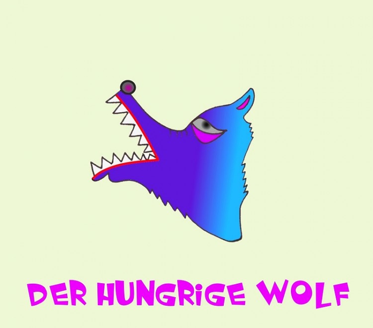 Hungriger Wolf