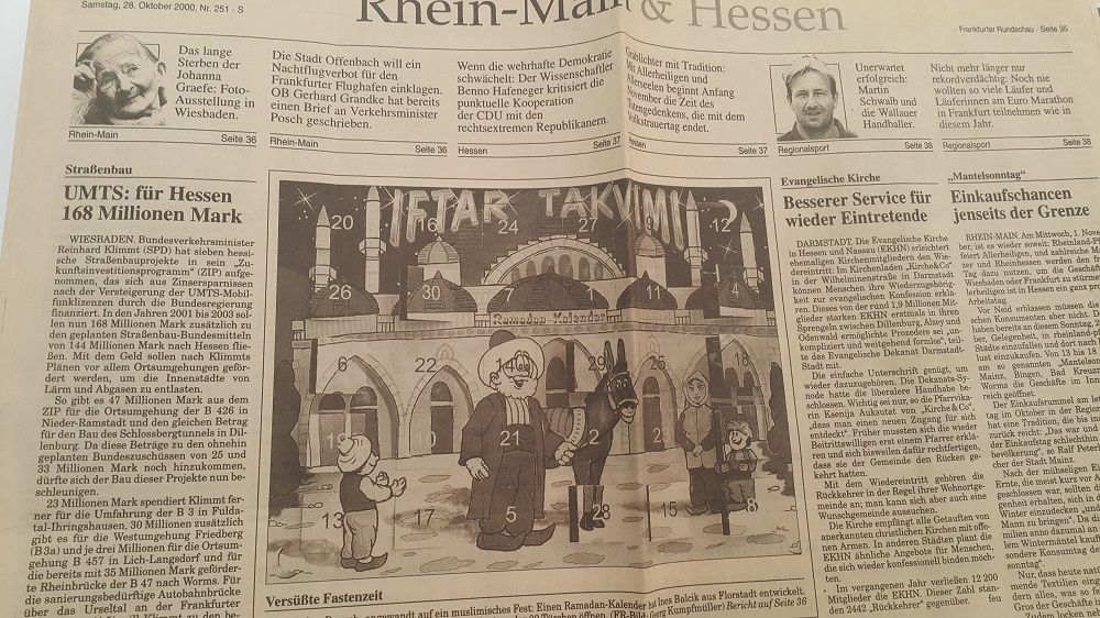 Frankfurter Rundschau vom 28. Oktober 2000, Ramadankalender von Ines Balcik